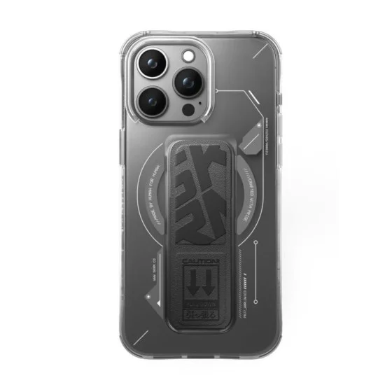 Skinarma Iphone 15 Pro (6.1&rdquo;) Helio Mag-Charge + Grip-Stand - Grey